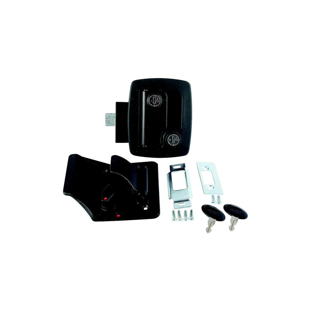 AP Products 013520 Bauer Standard Entrance Travel Trailer Lock - Black -Modern Boat Sales & Service