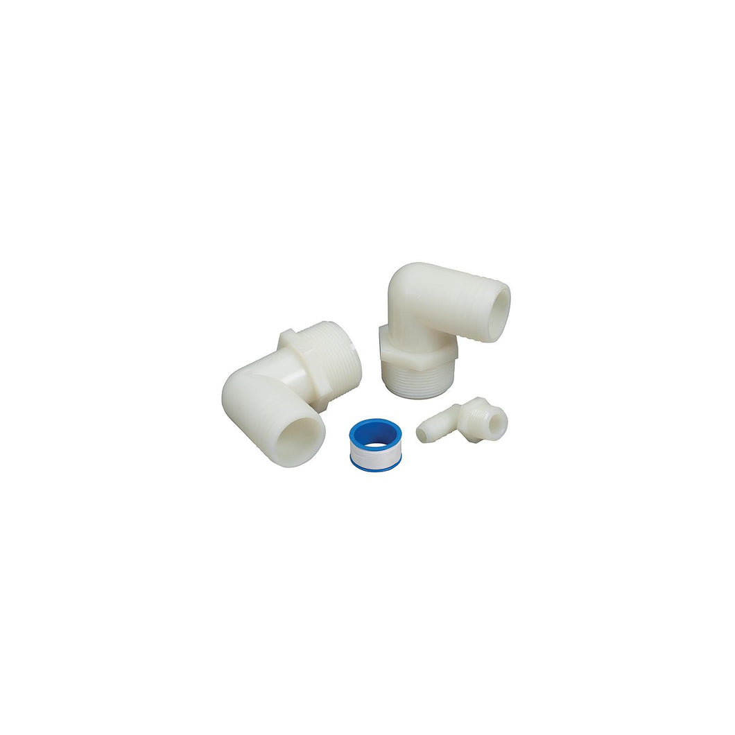 Waste Hose Tank Adapter Kit, 90A Pipe To Hose -Modern Boat Sales & Service