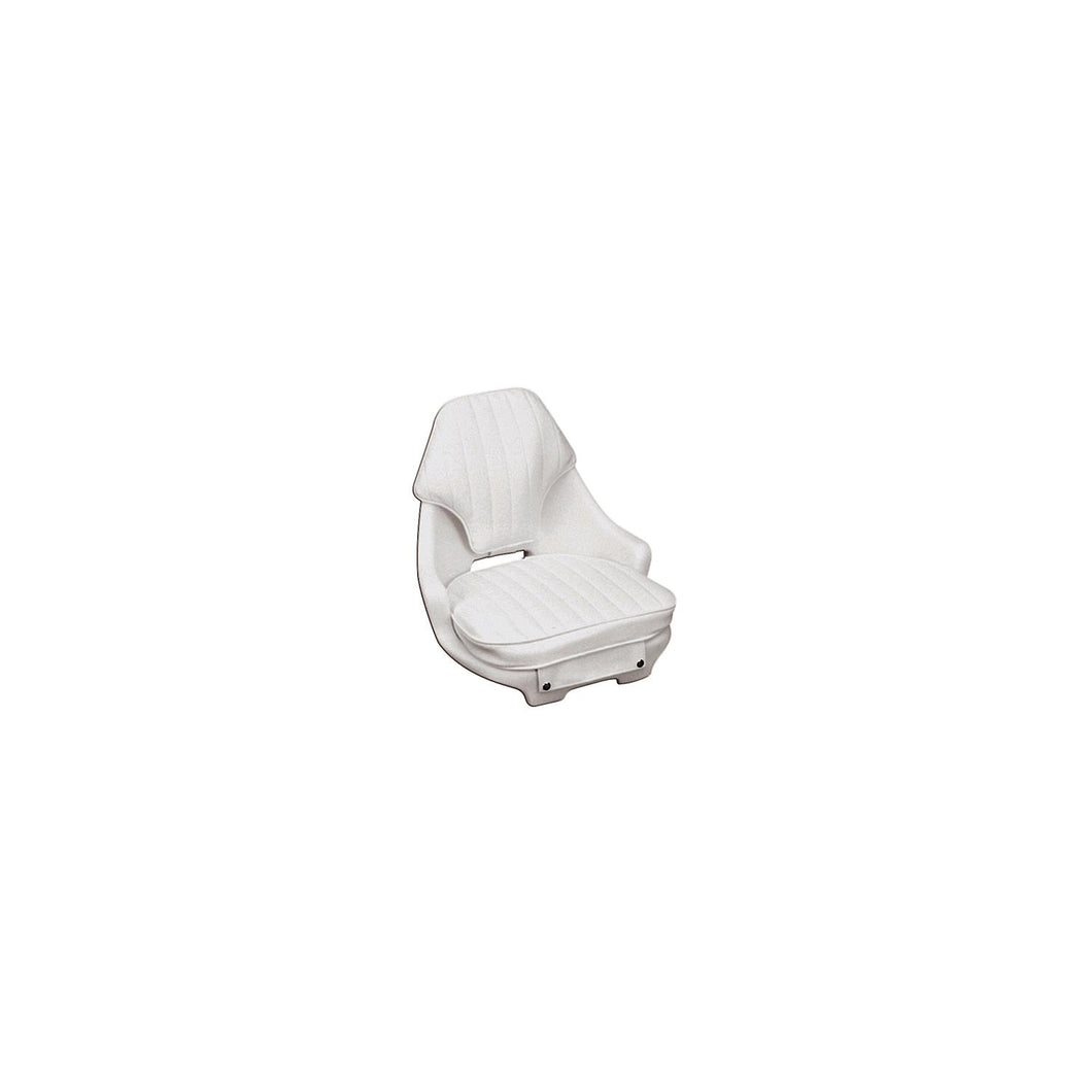 Moeller Narrow Standard Seat, Cushion Set and Mounting Plate - White -Modern Boat Sales & Service
