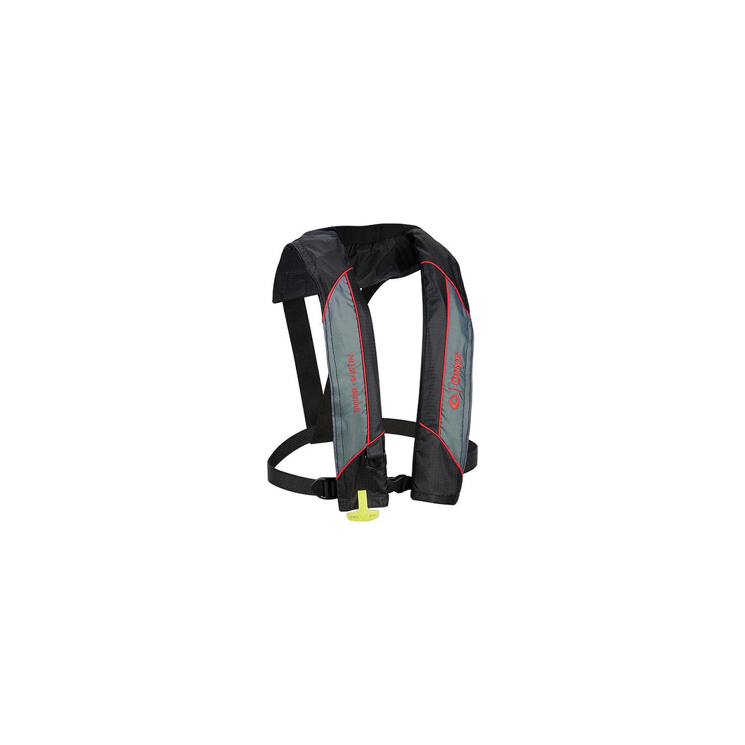 Onyx 13120010000423 M-24 Manual Inflatable Life Jacket, Red/Gray Default Title -Modern Boat Sales & Service