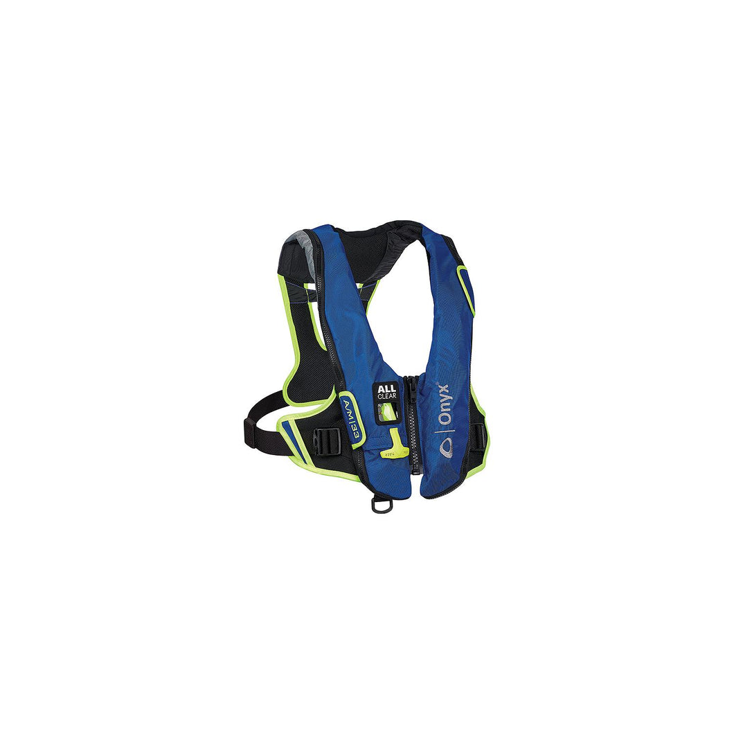 Onyx 13280050000421 Impulse 33 All Clear Auto/Manual Inflatable Life Jacket, Blue -Modern Boat Sales & Service