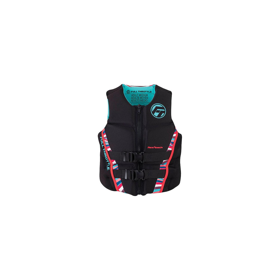 Full Throttle 14250010581022 Women's Adult Rapid Dry Flex Back Life Jacket, XSmall, Pink -Modern Boat Sales & Service