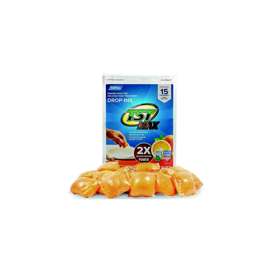 Camco 41355 TST Drop-Ins, 15 pack, Citrus -Modern Boat Sales & Service