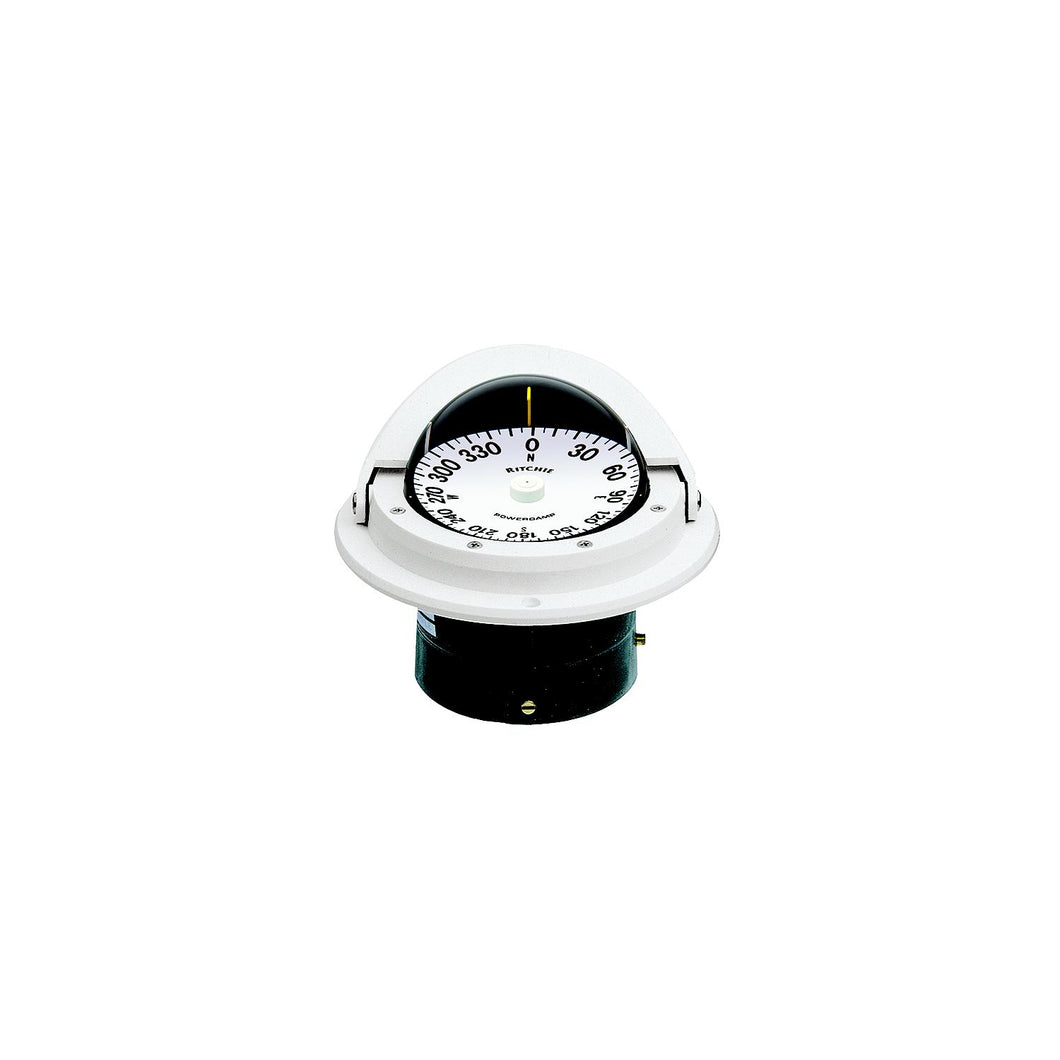 Voyager Compass-Flush Mount, Flat Dial, White Default Title -Modern Boat Sales & Service