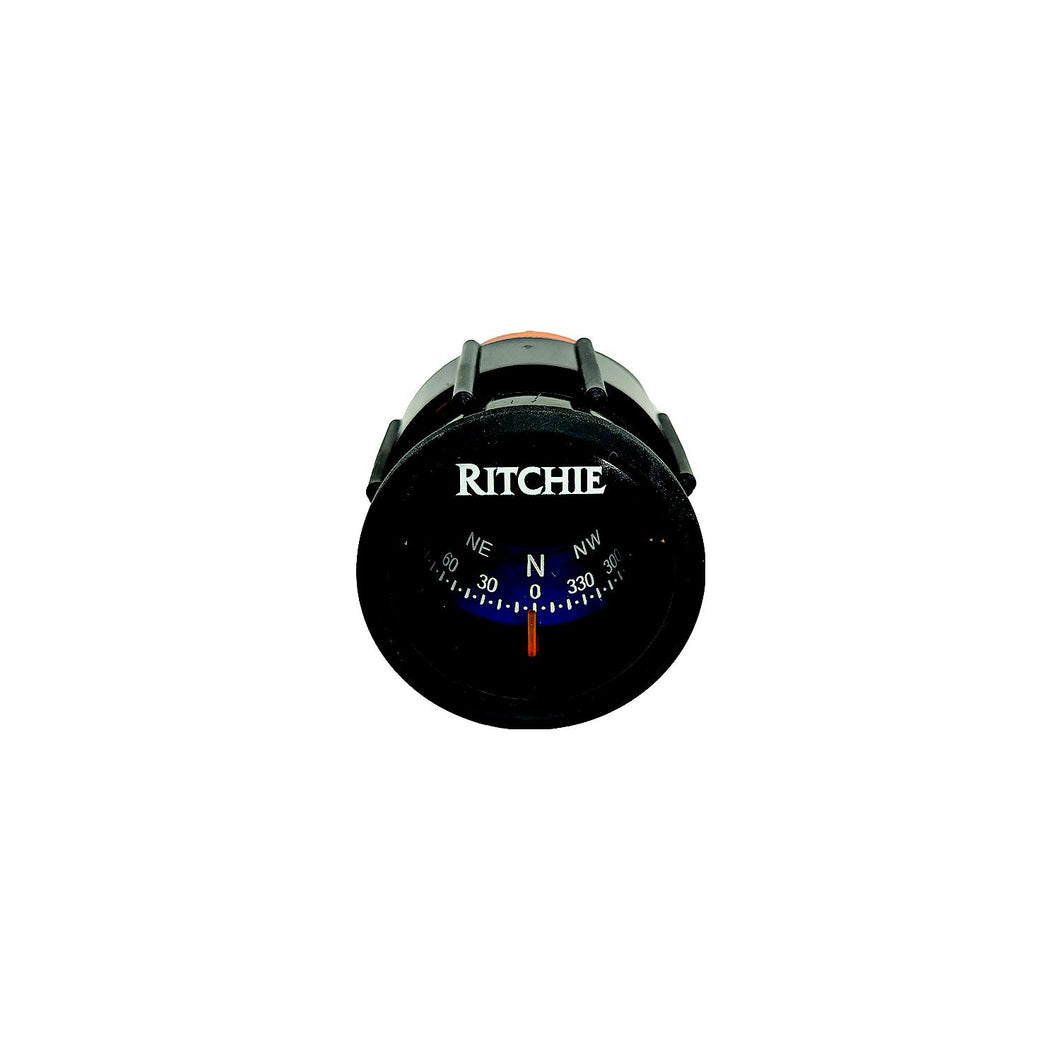 Ritchie X23BU Sport Dash Mount Compass, Black/blue dial -Modern Boat Sales & Service