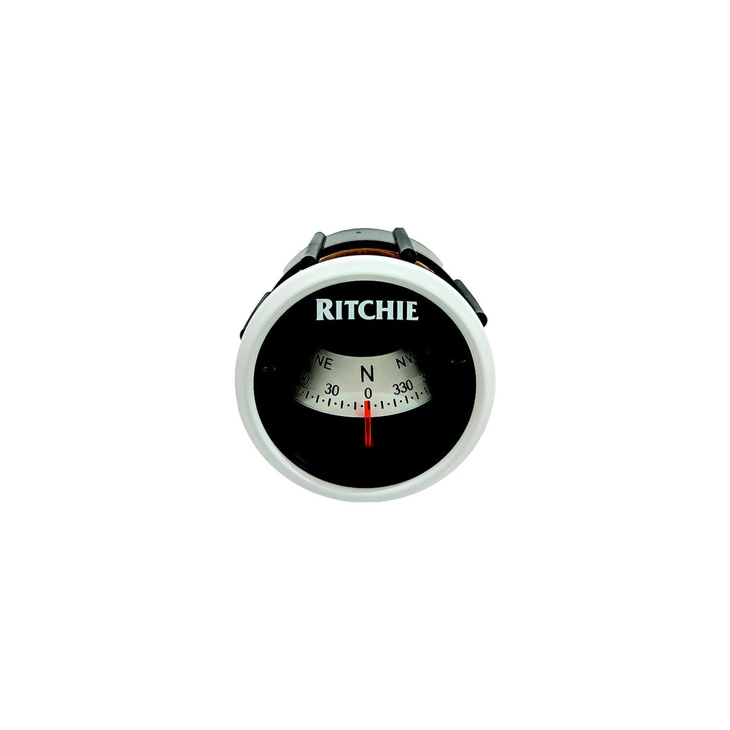 Ritchie X23WW Sport Dash Mount Compass, White/white dial -Modern Boat Sales & Service