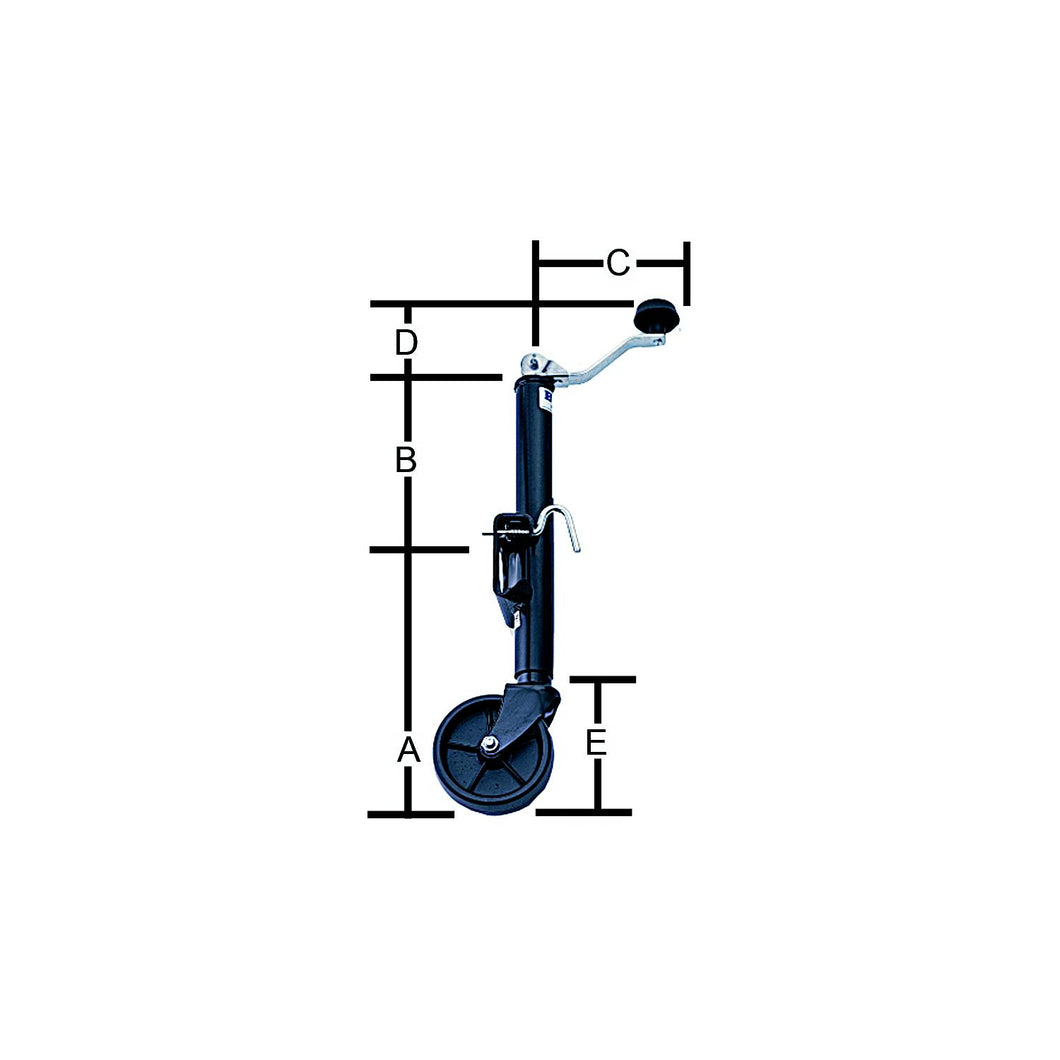 Bal Products 29005 Top Wind Swivel Mount 800 lb Capacity Tongue Jack for RV Trailers -Modern Boat Sales & Service