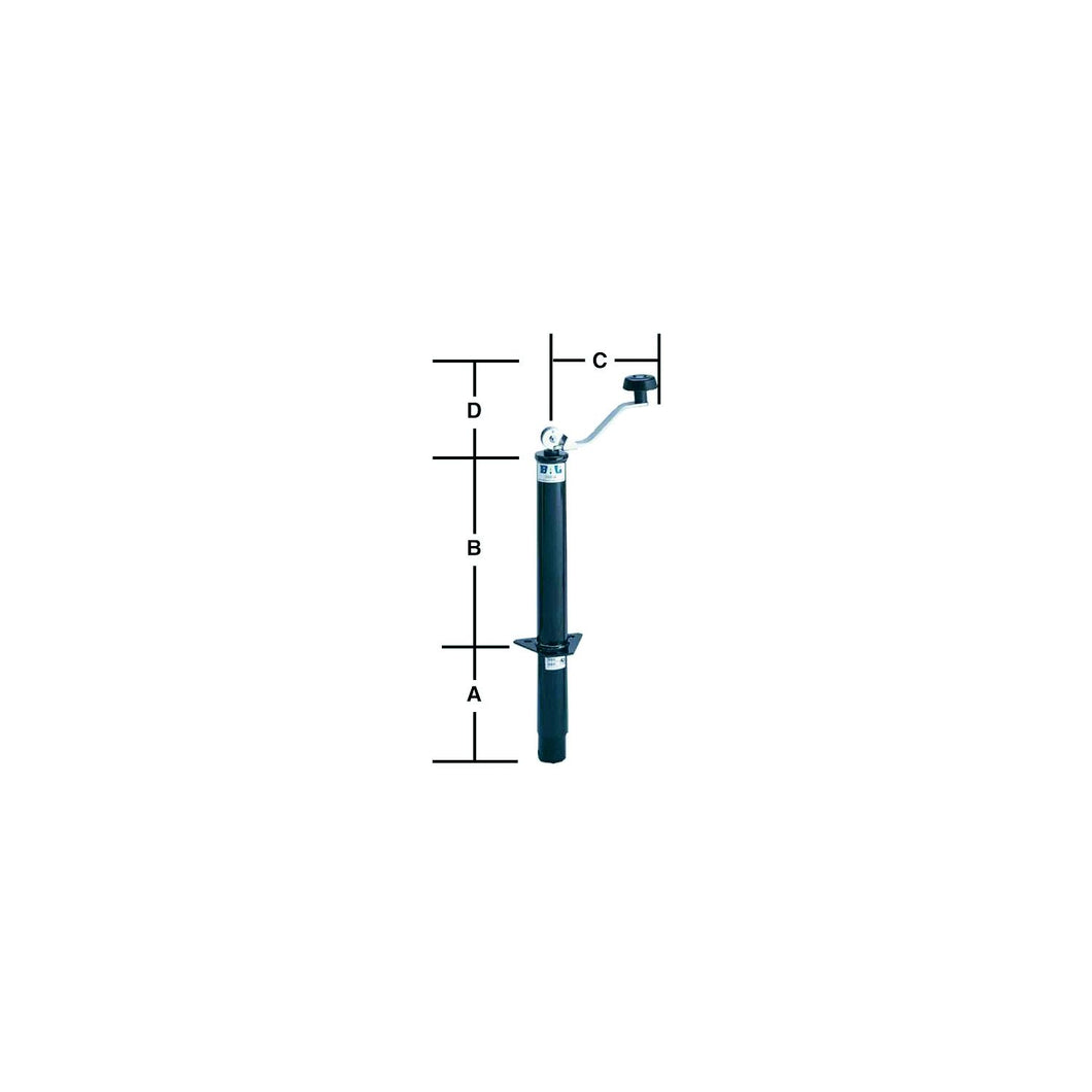 Bal Products 29033Bl Top Wind A-Frame Screw 5,000 lb Capacity Tongue Jack for RV Trailers -Modern Boat Sales & Service