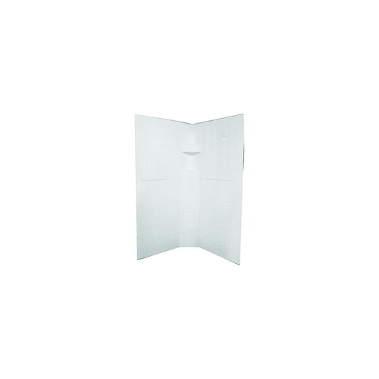 Specialty Recreation Neo Shower Wall, 34" x 34" x 67", White -Modern Boat Sales & Service