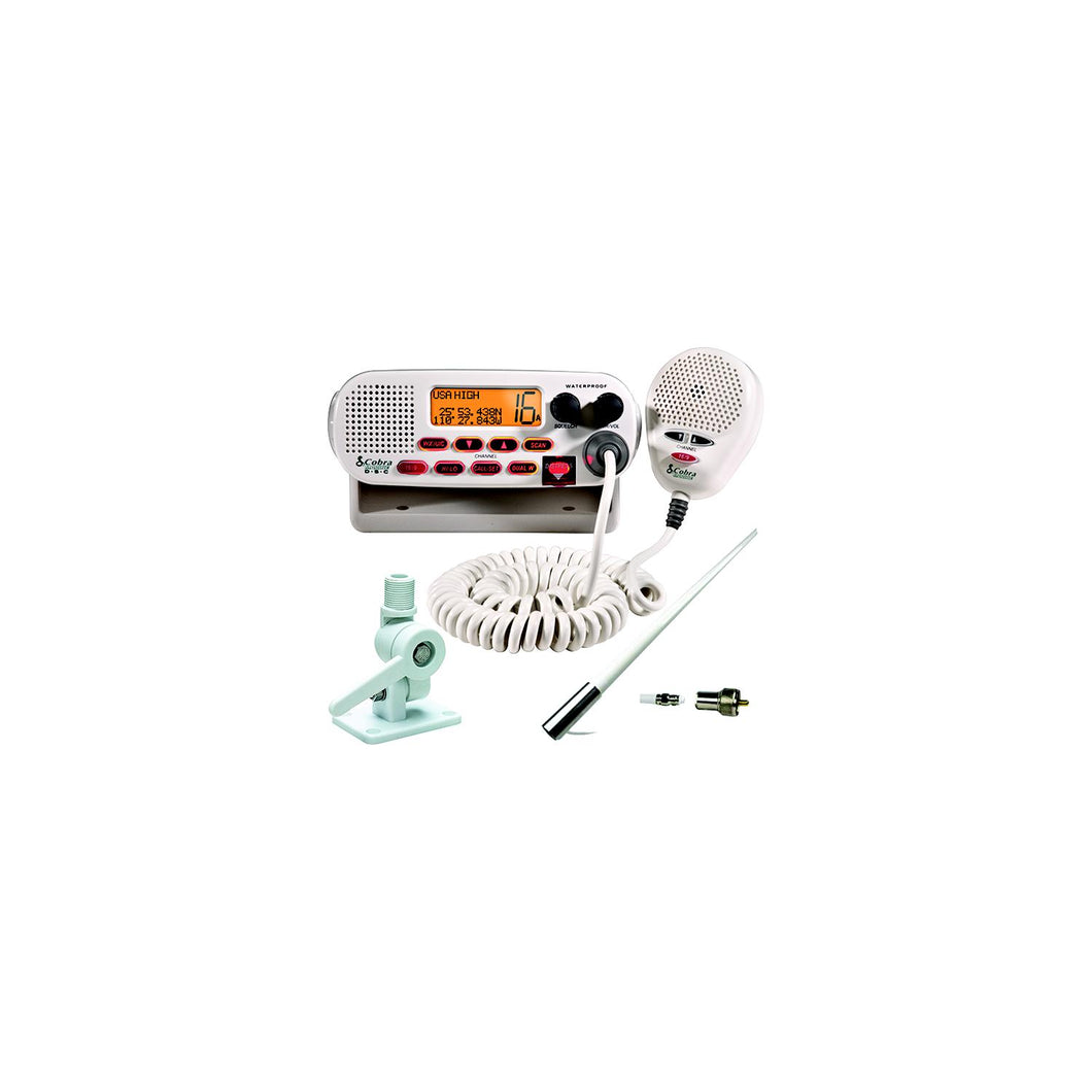 Cobra MRF45DSVK VHF Radio Package w/8' Antenna & Mt. -Modern Boat Sales & Service