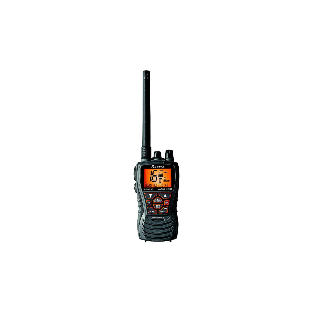 Cobra MRHH350FLT 6 Watt Floating Handheld VHF Marine Radio, Black -Modern Boat Sales & Service