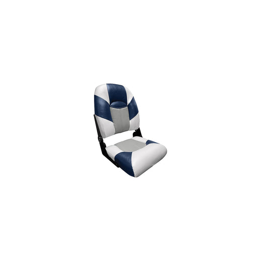 Wise 14611773 Baja Series High Back Seat, Brite White/Gray/Midnight -Modern Boat Sales & Service