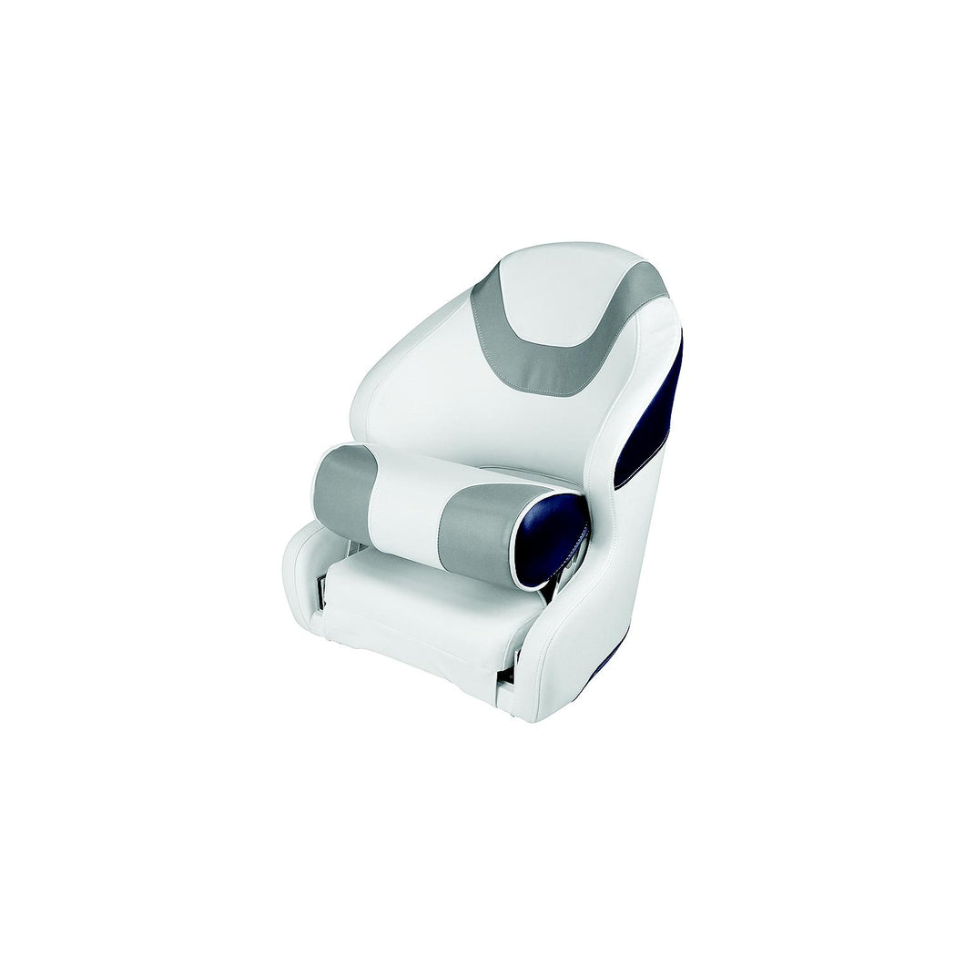 Wise Baja Series Bucket Seat w/Bolster, Brite White / Grey / Round Midnight Default Title -Modern Boat Sales & Service