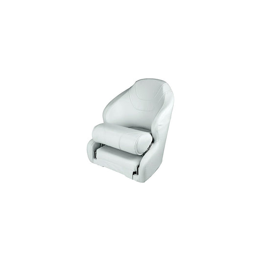 Wise Baja Series Bucket Seat w/Bolster, Brite White / Grey / Dark Red -Modern Boat Sales & Service