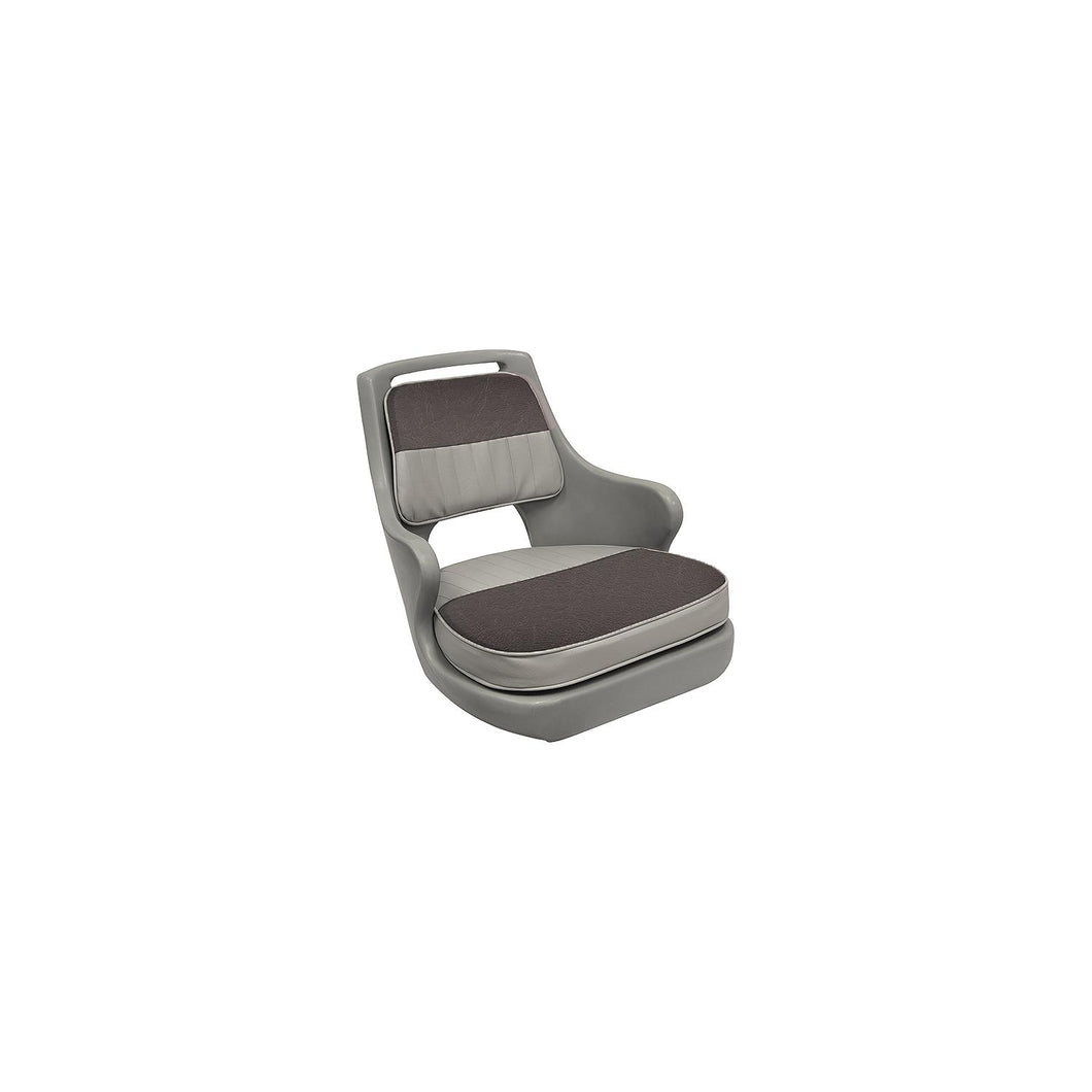Wise 8WD0153664 Freshwater Bucket Seat W/Cushions, Gray/Charcoal - Gray Shell -Modern Boat Sales & Service