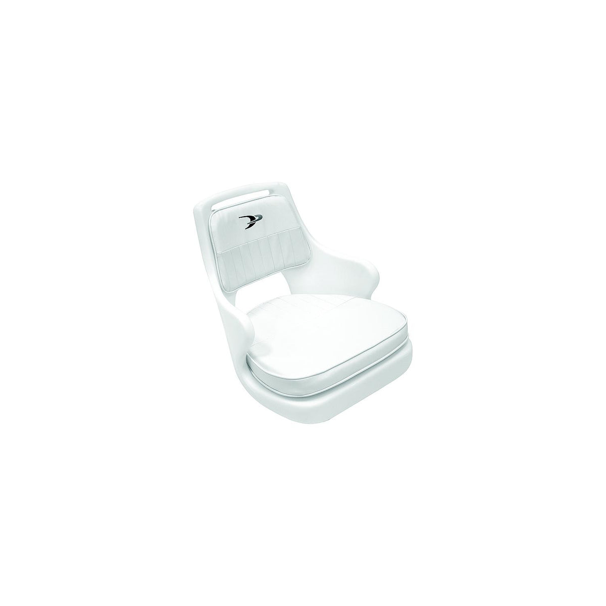 Wise Standard Pilot Chair Package With Chair, Cushion Set and Mounting Plate - White -Modern Boat Sales & Service