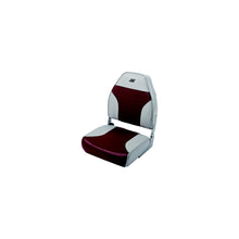 Wise Mid Back Fishing Seat, Grey/Red Default Title -Modern Boat Sales & Service