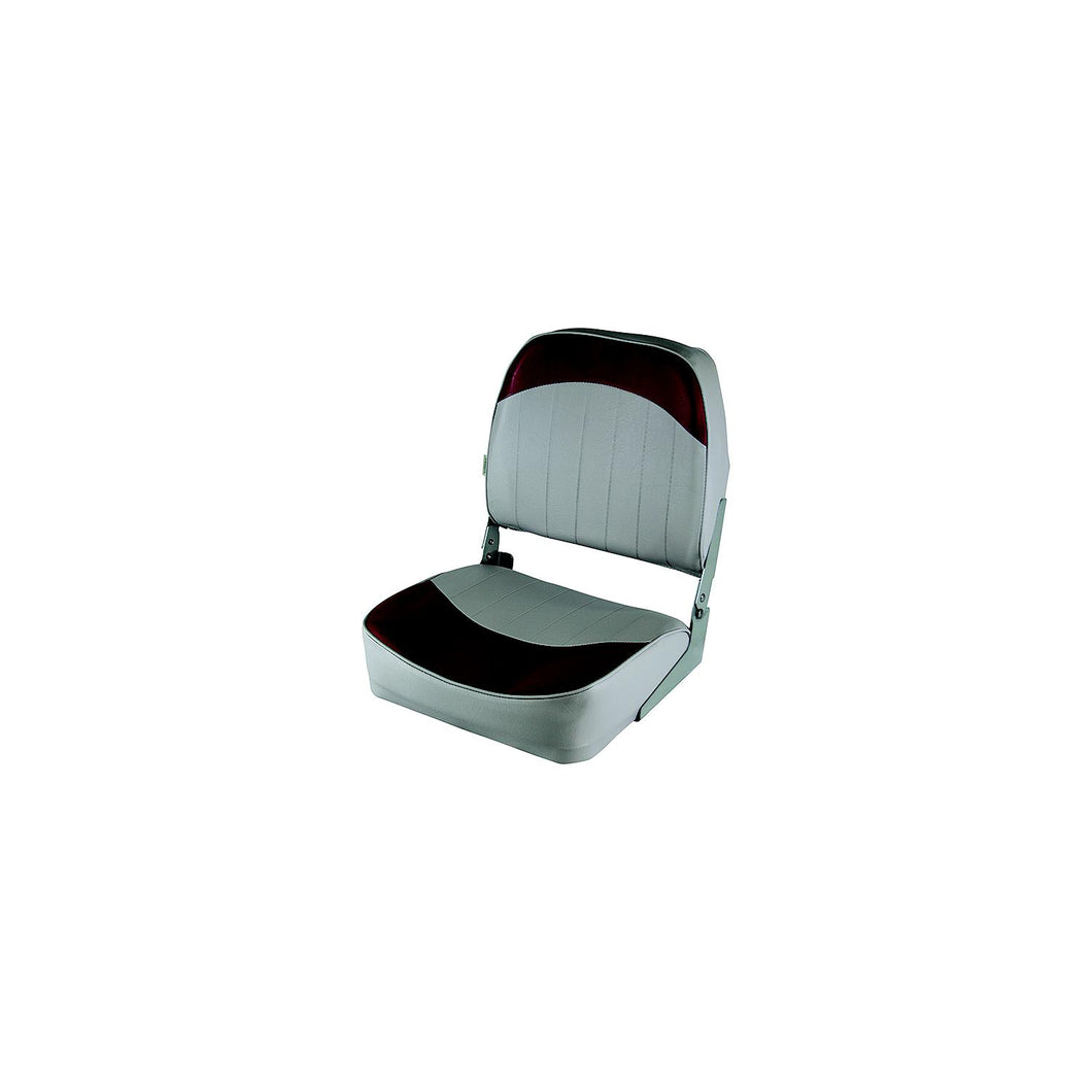 Wise 8WD734PLS661 Economy Fold Down Fishing Seat, Grey/Red Default Title -Modern Boat Sales & Service