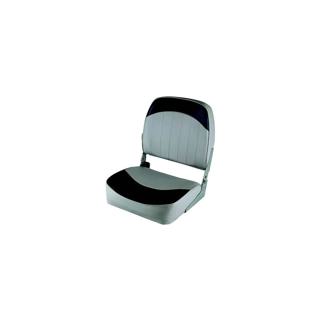 Wise 8WD734PLS664 Economy Fold Down Fishing Seat, Grey/Charcoal Default Title -Modern Boat Sales & Service