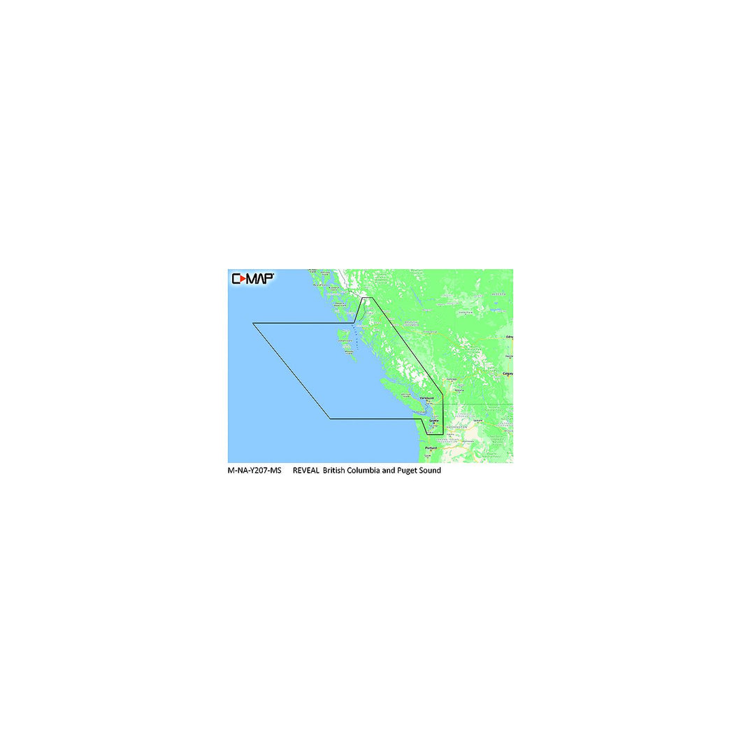 C-Map MNAY207MS Reveal Chart, British Columbia & Puget Sound Default Title -Modern Boat Sales & Service