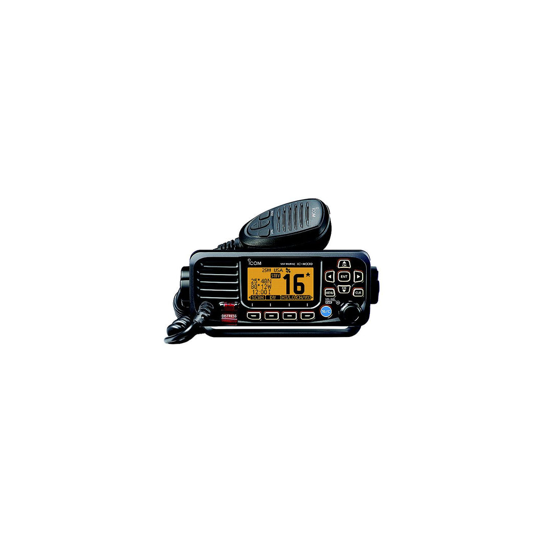 Icom M33051 M330 Ultra Compact VHF Marine Fixed Mount, Black -Modern Boat Sales & Service