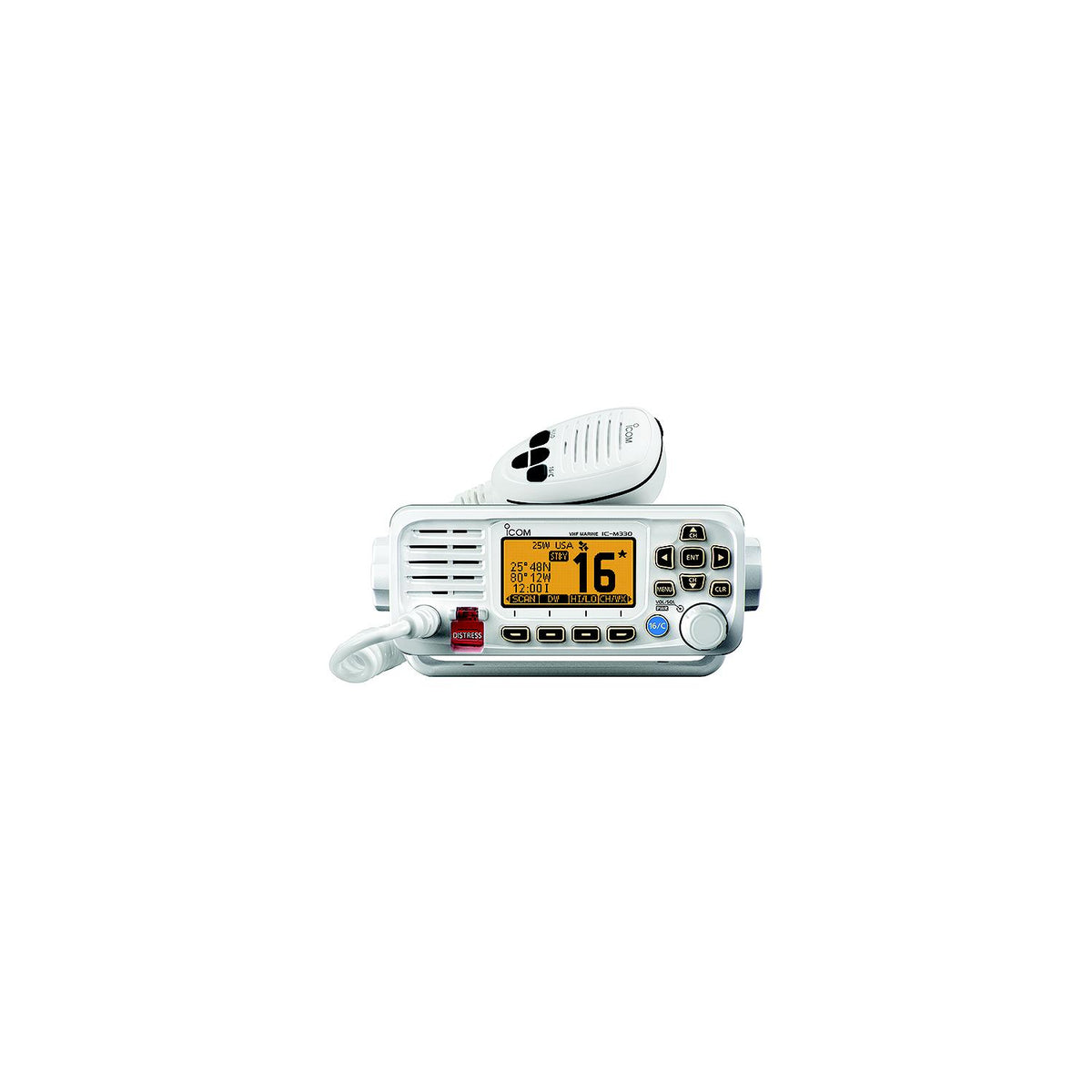 Icom M33061 M330 Ultra Compact VHF Marine Fixed Mount, White -Modern Boat Sales & Service