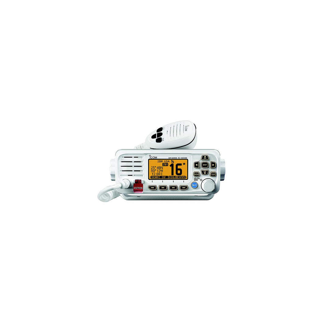 Icom M33061 M330 Ultra Compact VHF Marine Fixed Mount, White -Modern Boat Sales & Service