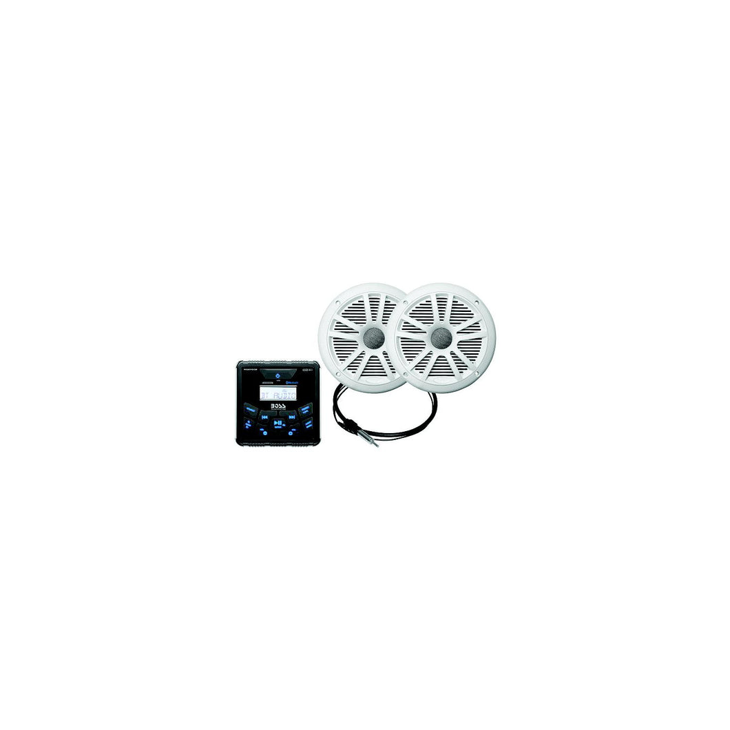 Boss Audio MCKGB450W6 BluetoothÂ® In-Dash Marine Gauge Receiver W/ 6-1/2