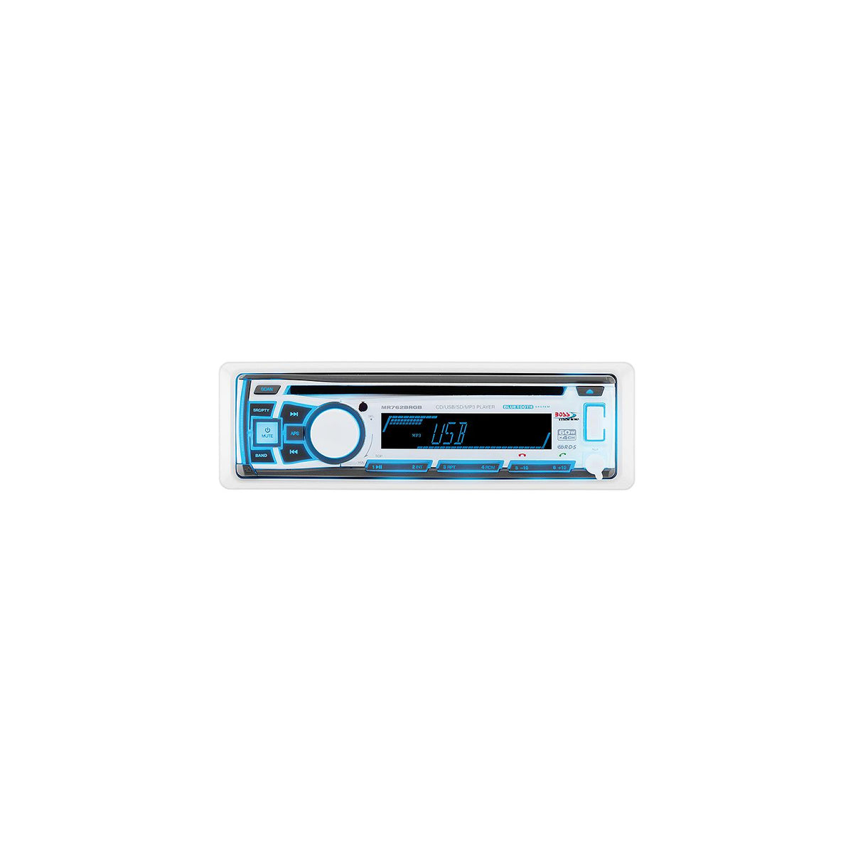 Marine In-Dash CD/USB/SD/MP3/WMA/AM/FM w/Detachable Front Panel & Bluetooth Receiver w/RGB -Modern Boat Sales & Service