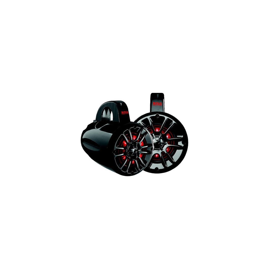 Boss Audio MPWT50RGB 2-Way Marine Waketower/UTV Roll Bar LED Speaker System, 1 pr. -Modern Boat Sales & Service