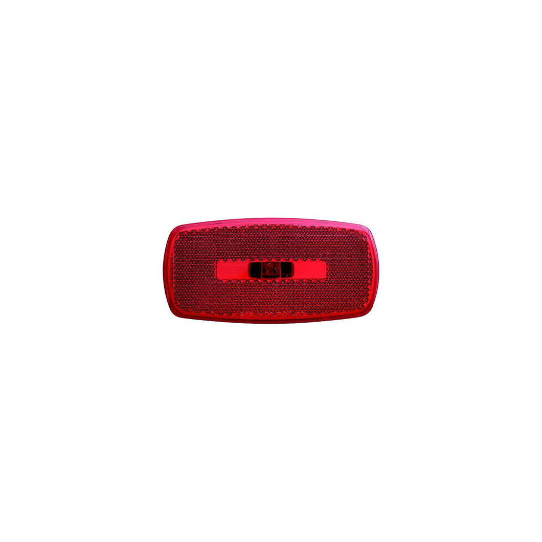 Optronics Surface Mount Marker/ Clearance Lights w/Reflex, White Base, Red Lens -Modern Boat Sales & Service
