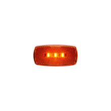 Optronics Surface Mount LED Marker/ Clearance Lights w/Reflex, White Base, Red Lens Default Title -Modern Boat Sales & Service