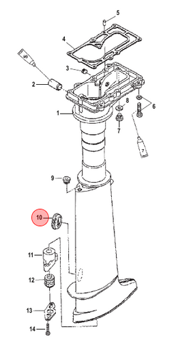 #16117 Mercury Marine Quicksilver Grommet/D#004