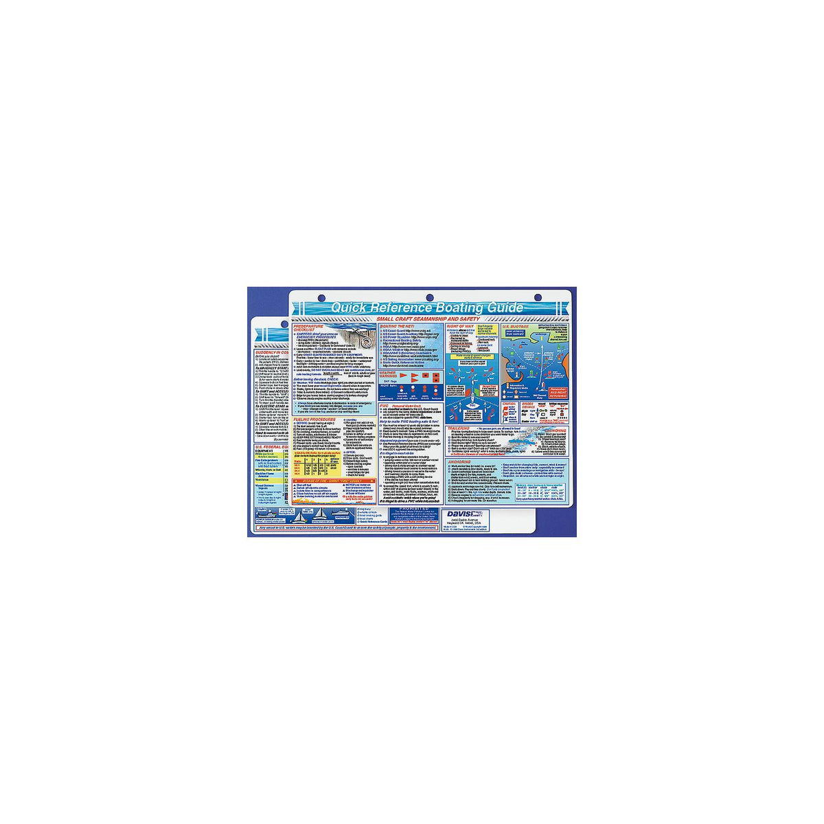 Davis 128 Boating Guide Quick Reference Card -Modern Boat Sales & Service