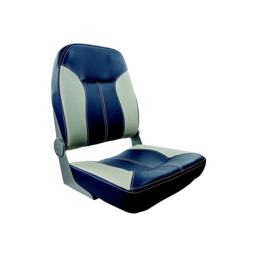 Springfield Marine 1040513 Sport Folding Seat, Blue/Gray -Modern Boat Sales & Service