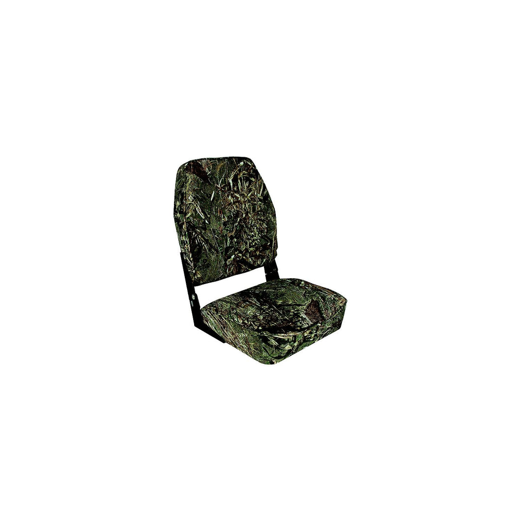 Springfield High Back Folding Seat, Mossy Oak Duck Blind -Modern Boat Sales & Service