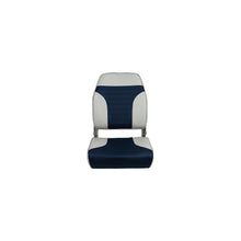 Springfield Economy Folding High Back Seat Gray & Blue Default Title -Modern Boat Sales & Service