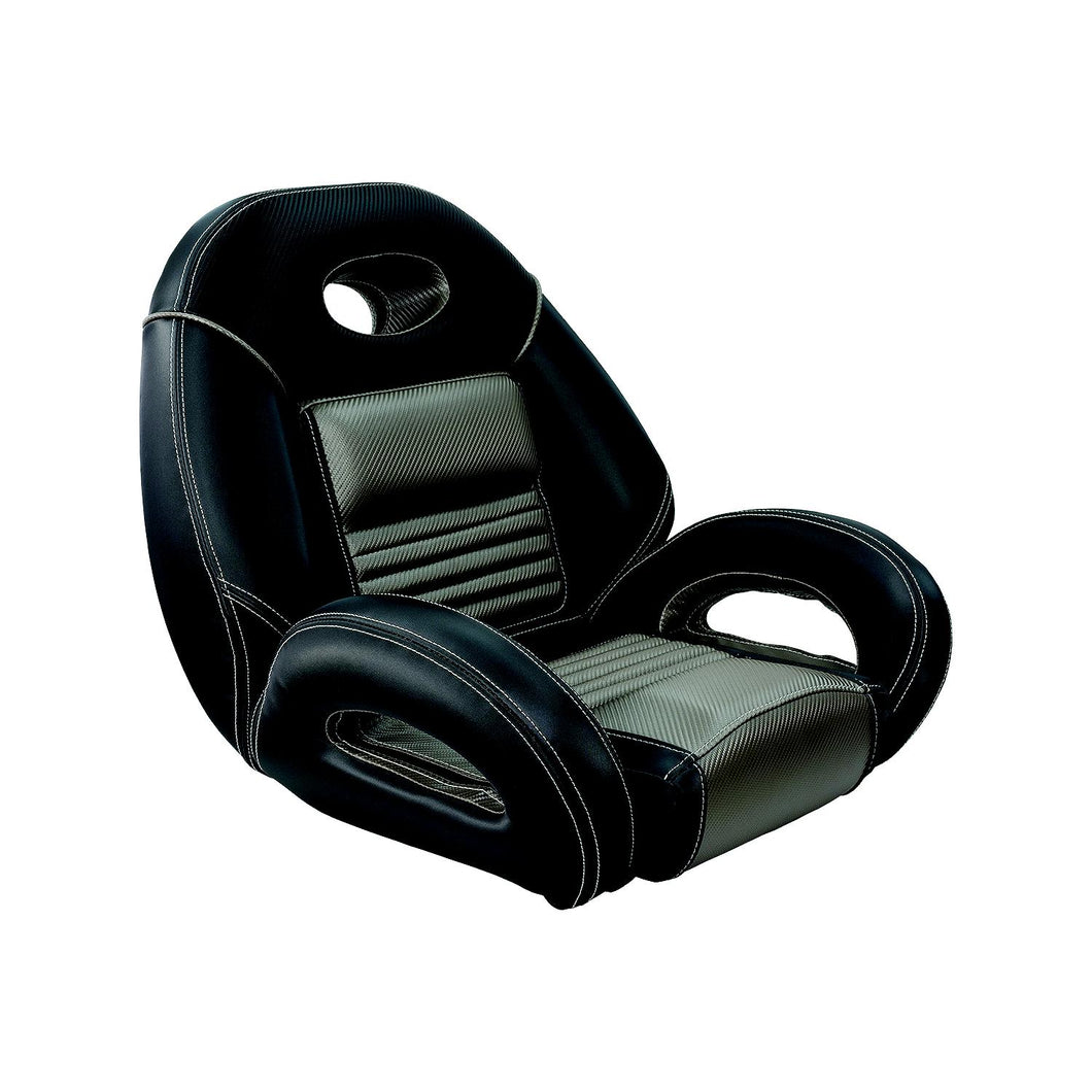 Springfield Marine 104094001 Pro Fishing Speed Seat, Charcoal/Black/Med. Gray -Modern Boat Sales & Service