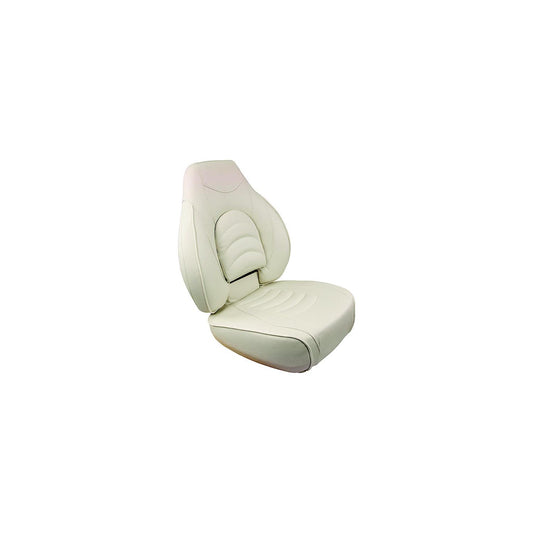 Springfield 10416061 Fish Pro High Back Seat, White -Modern Boat Sales & Service