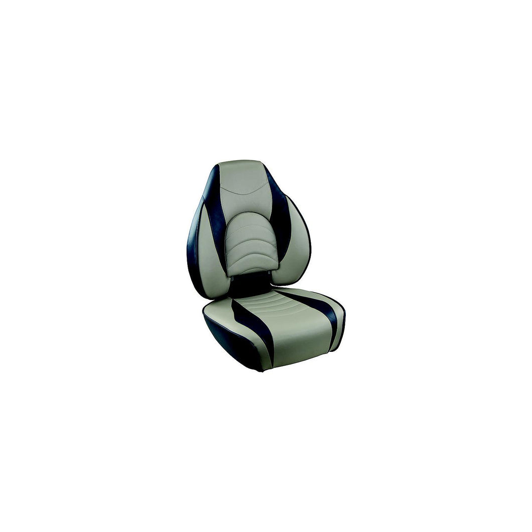 Springfield 10416311 Fish Pro High Back Seat, Blue/Gray -Modern Boat Sales & Service