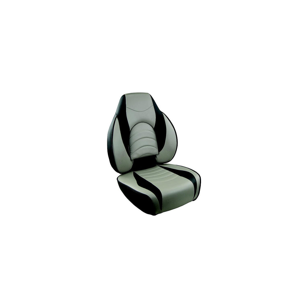 Springfield 10416341 Fish Pro High Back Seat, Charcoal/Gray -Modern Boat Sales & Service