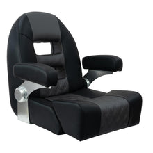 Springfield KingPinâ„¢ 1042035BLK Console Helm Seat with Flip-Up Bolster, Black Default Title -Modern Boat Sales & Service