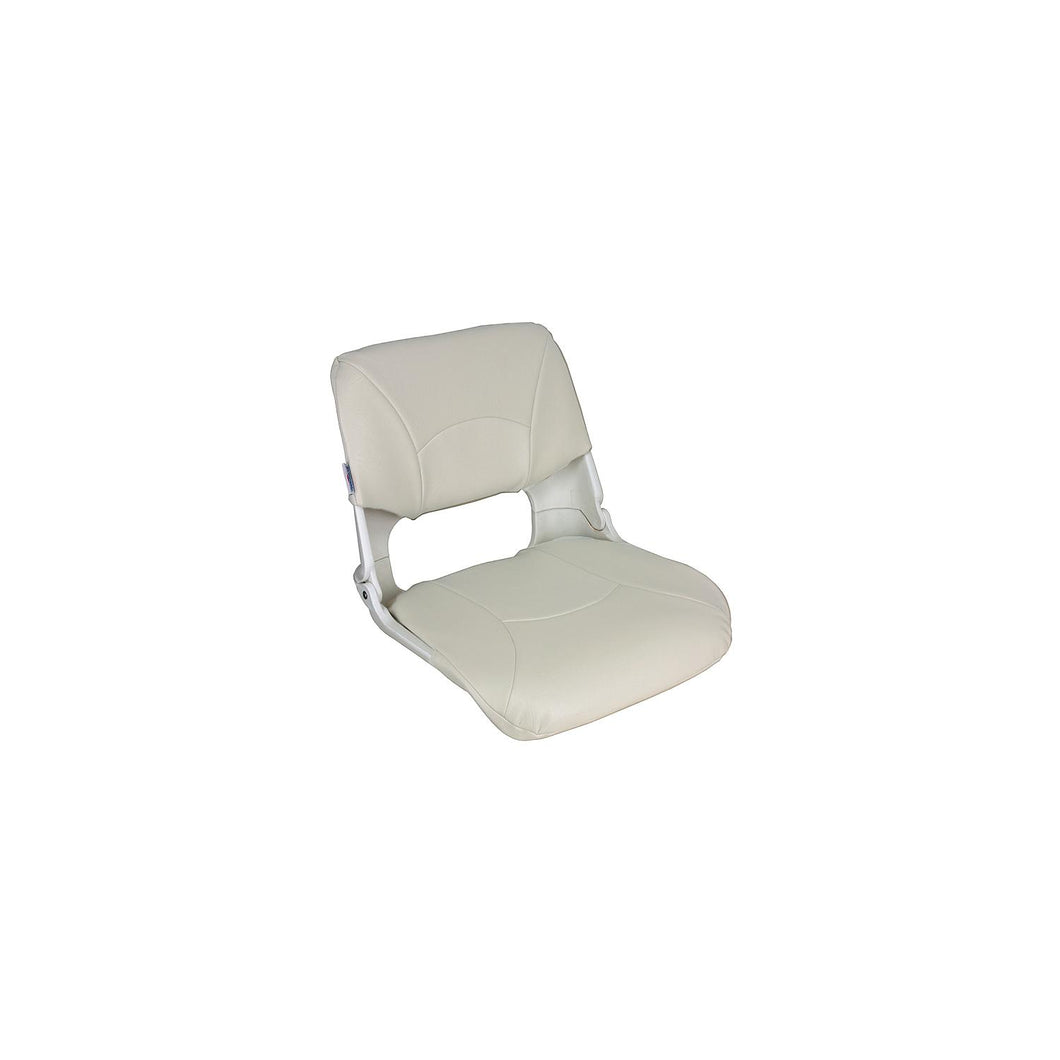 Springfield Skipper Seat With Cushions, White/White Shell -Modern Boat Sales & Service