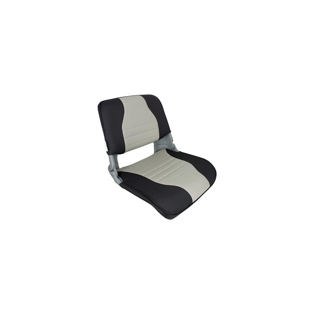 Springfield Skipper Seat With Cushions, Deluxe Charcoal/Gray/Gray Shell -Modern Boat Sales & Service