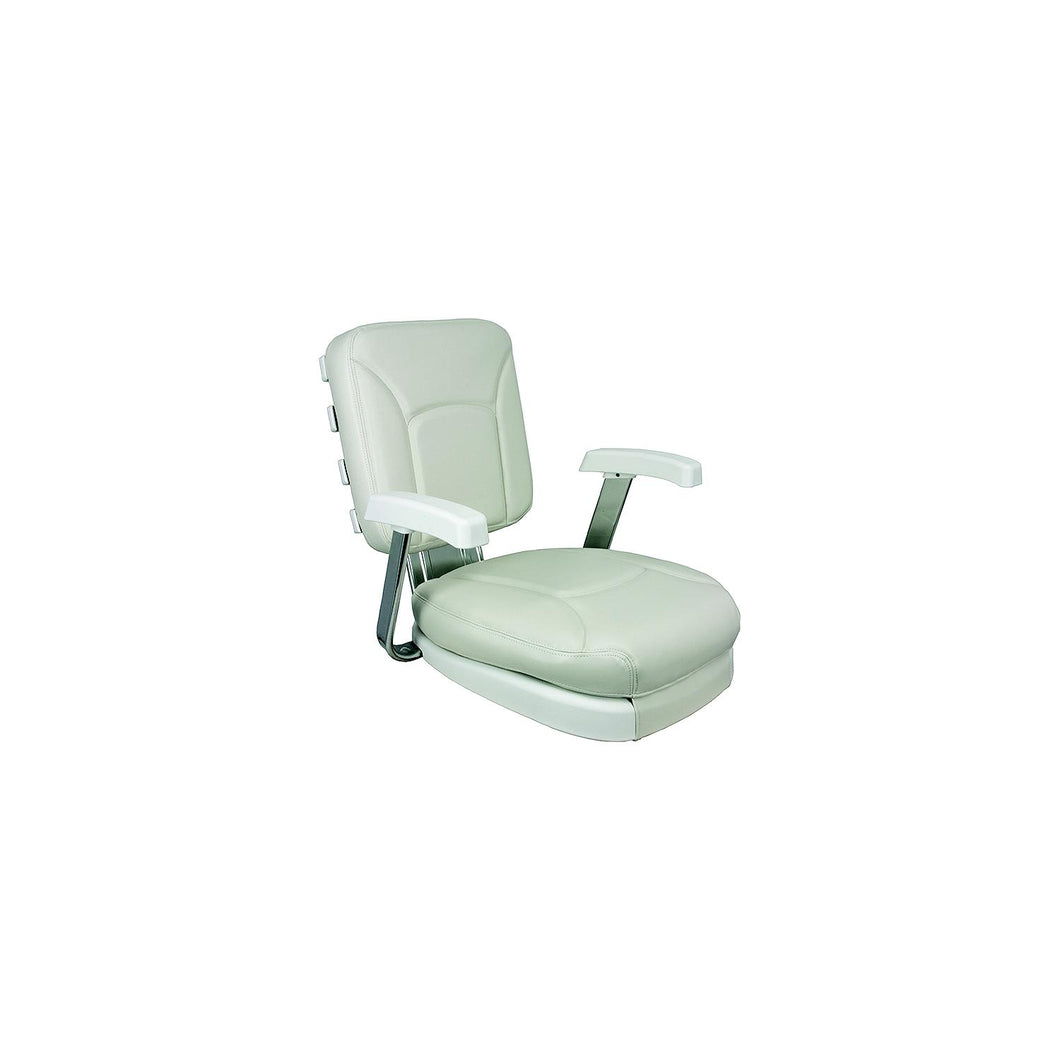 Springfield Ladder Back Seat With White Cushions and Gimbal -Modern Boat Sales & Service