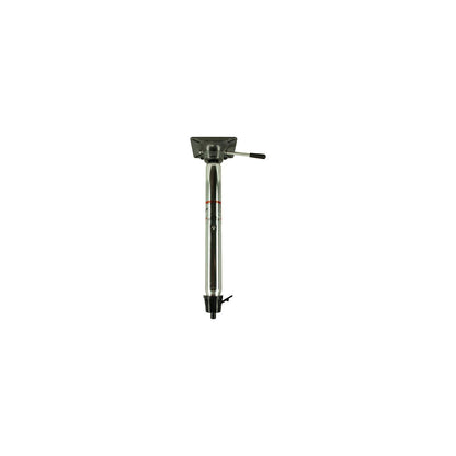 Springfield Taper-Lock 2-3/8" Power-Rise Stand-Up Pedestal 22.5" to 29.5", Brite Dip Finish Default Title -Modern Boat Sales & Service