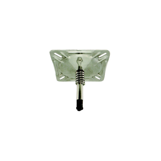 Springfield KingPin 7" x 7" Swivel Seat Mount With Spring, Polished Finish -Modern Boat Sales & Service
