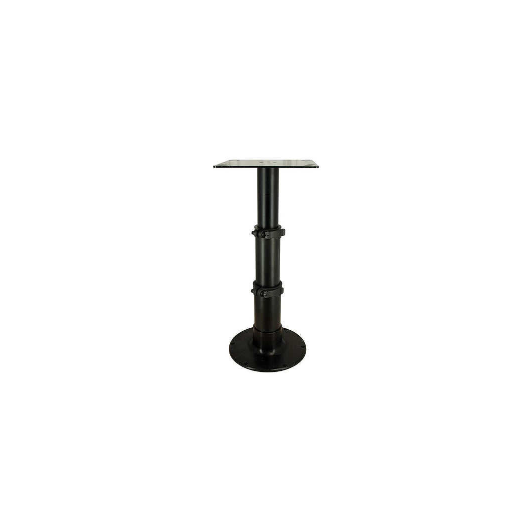 Springfield 1660230BLK 3-Stage Black Anodized Pedestal Set (Includes Square Table Mount and Base), 12-3/4