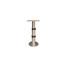 Springfield 1660230 3-Stage Clear Anodized Pedestal Set (Includes Square Table Mount and Base), 12-3/4", 20", 28" -Modern Boat Sales & Service