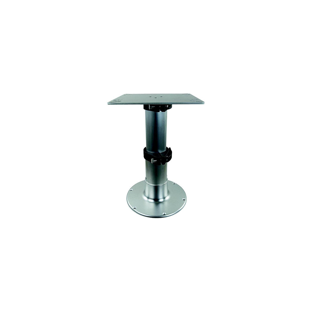 Springfield 1660231 3-Stage Clear Anodized Pedestal Set (Includes Square Table Mount and Base), 14